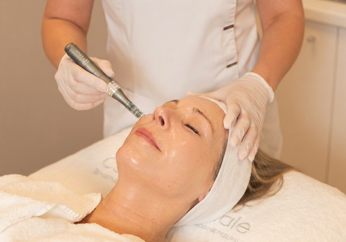 Microneedling behandeling van het gezicht bij Cosmetique Totale Tilburg