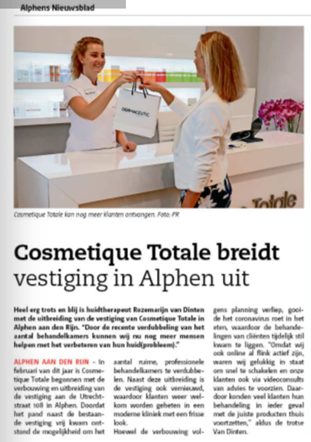Alphens Nieuwsblad Cosmetique Totale