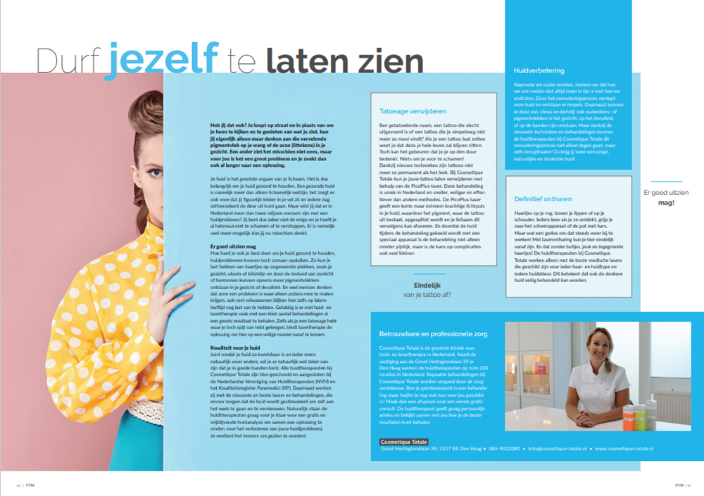 For You Magazine Artikel Cosmetique Totale
